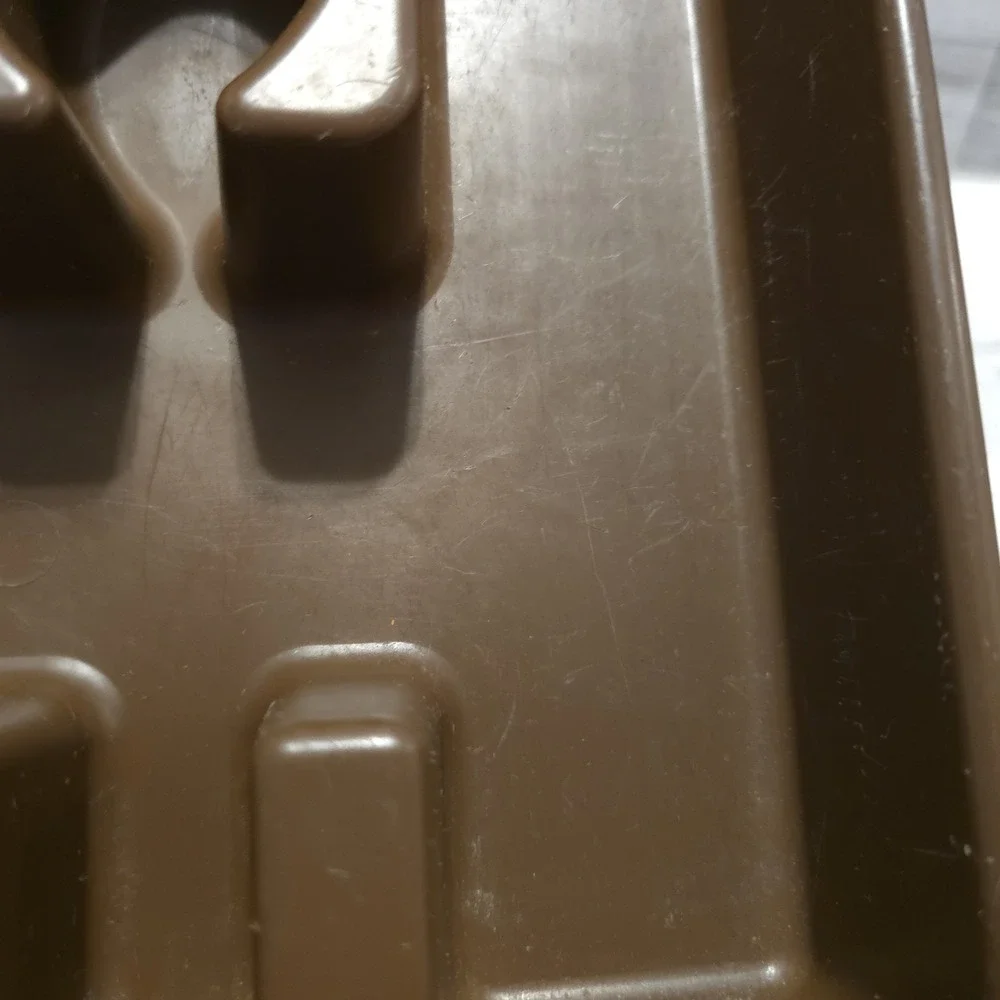 Vintage Rubbermaid Silverware Drawer Organizer Tray #2921 USA Brown‎ Plastic